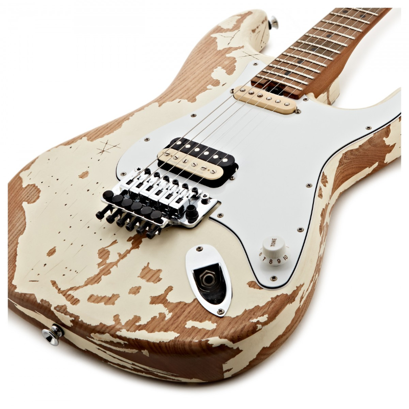 Charvel Henrik Danhage Limited Edition Signature Pro-Mod So-Cal Style 1 HS FR M, Maple Fingerboard, White Relic