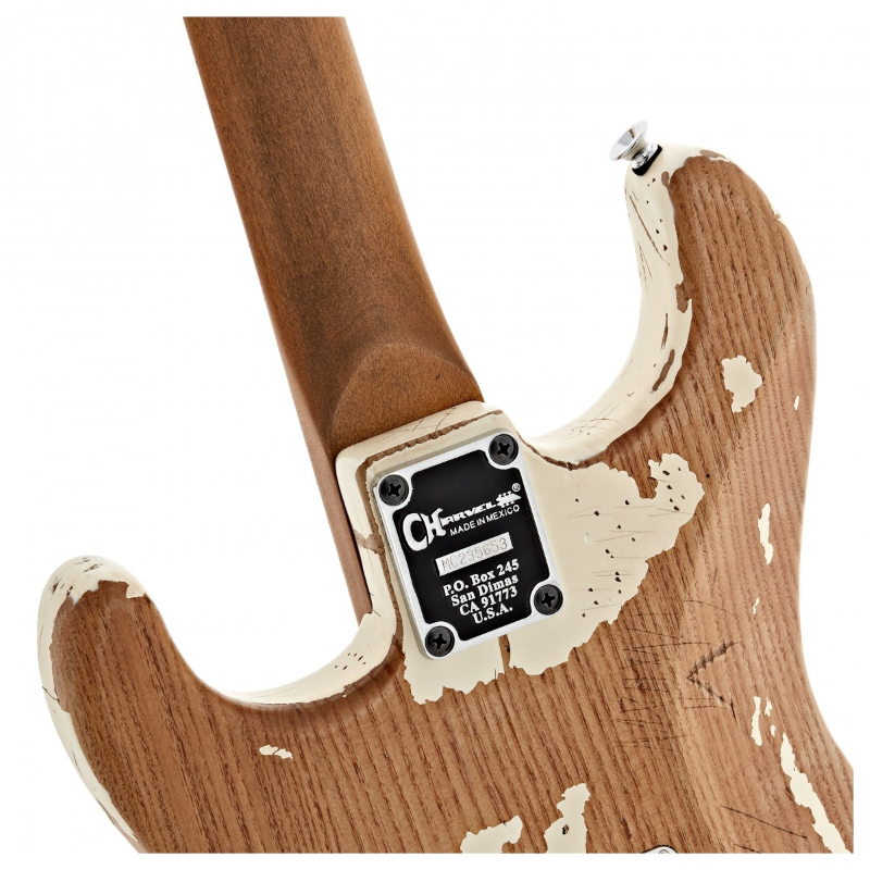 Charvel Henrik Danhage Limited Edition Signature Pro-Mod So-Cal Style 1 HS FR M, Maple Fingerboard, White Relic