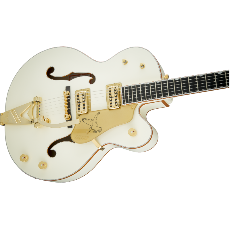 Gretsch G6136T-59 Vintage Select Edition '59 Falcon™ Hollow Body with Bigsby®, TV Jones®, Vintage White, Lacquer