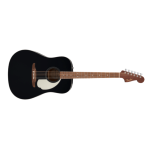 Fender California Standard Redondo™, Spruce Top, Ivory Pickguard, Black