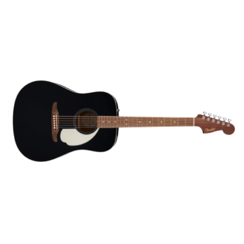 Fender California Standard Redondo™, Spruce Top, Ivory Pickguard, Black
