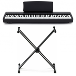 Kawai ES120B Stand Bundle Pianoforte Digitale 88 Tasti con Supporto a X Nero