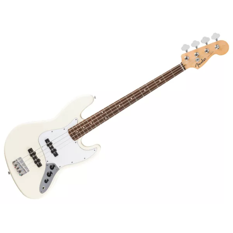 Fender Standard Jazz Bass®, Laurel Fingerboard, White Pickguard, Olympic White
