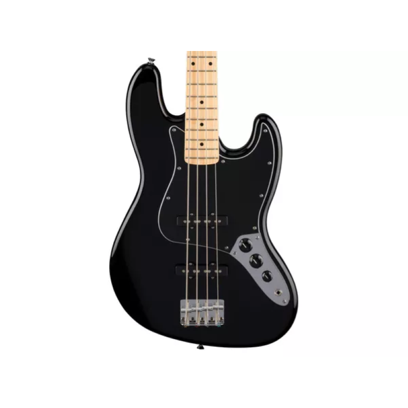 Fender Standard Jazz Bass®, Maple Fingerboard, Black Pickguard, Black 0266821506