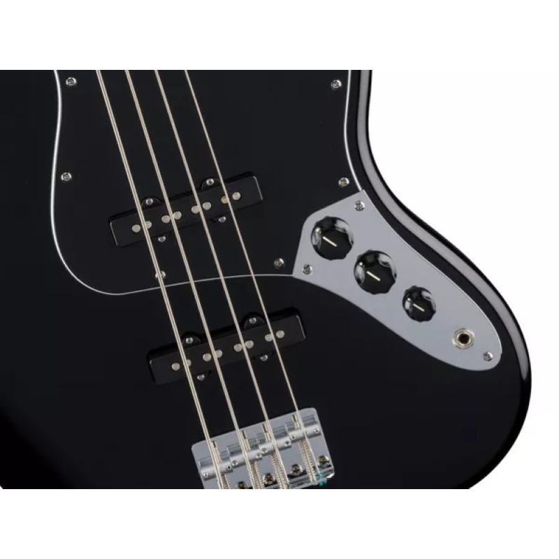 Fender Standard Jazz Bass®, Maple Fingerboard, Black Pickguard, Black 0266821506