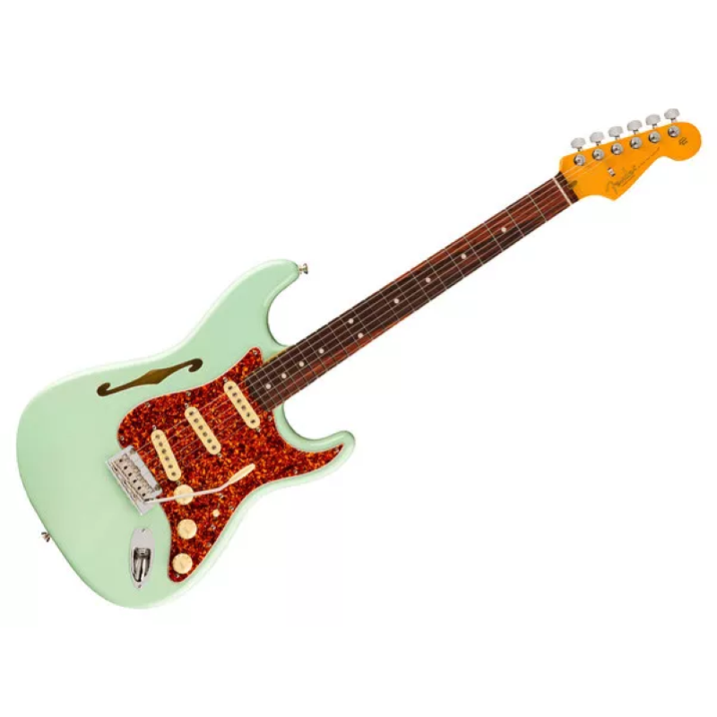 Fender American Professional II Stratocaster® Thinline, Rosewood Fingerboard, Transparent Surf Green 0171010735