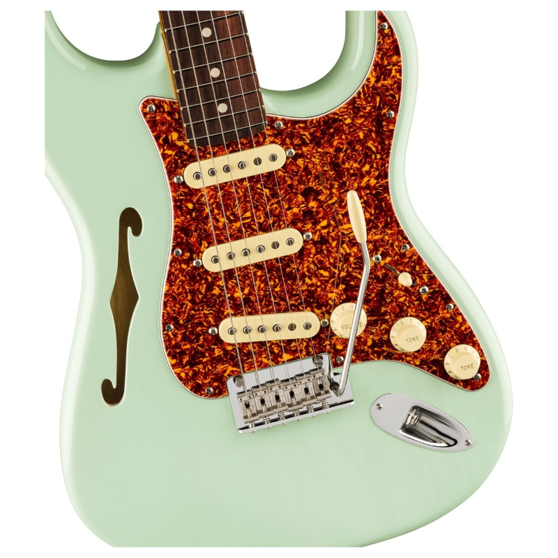 Fender American Professional II Stratocaster® Thinline, Rosewood Fingerboard, Transparent Surf Green 0171010735