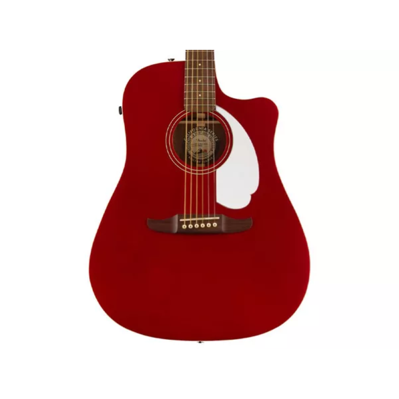 Fender Redondo Player, Walnut Fingerboard, White Pickguard, Candy Apple Red