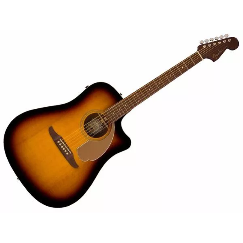 Fender Redondo Player, Walnut Fingerboard, Gold Pickguard, Sunburst