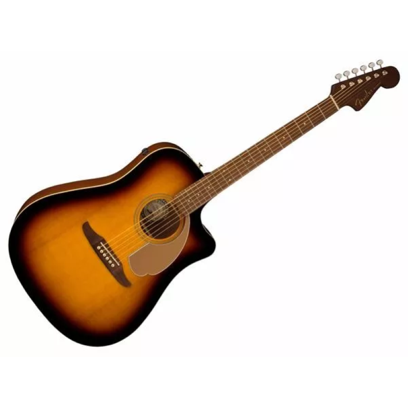 Fender Redondo Player, Walnut Fingerboard, Gold Pickguard, Sunburst