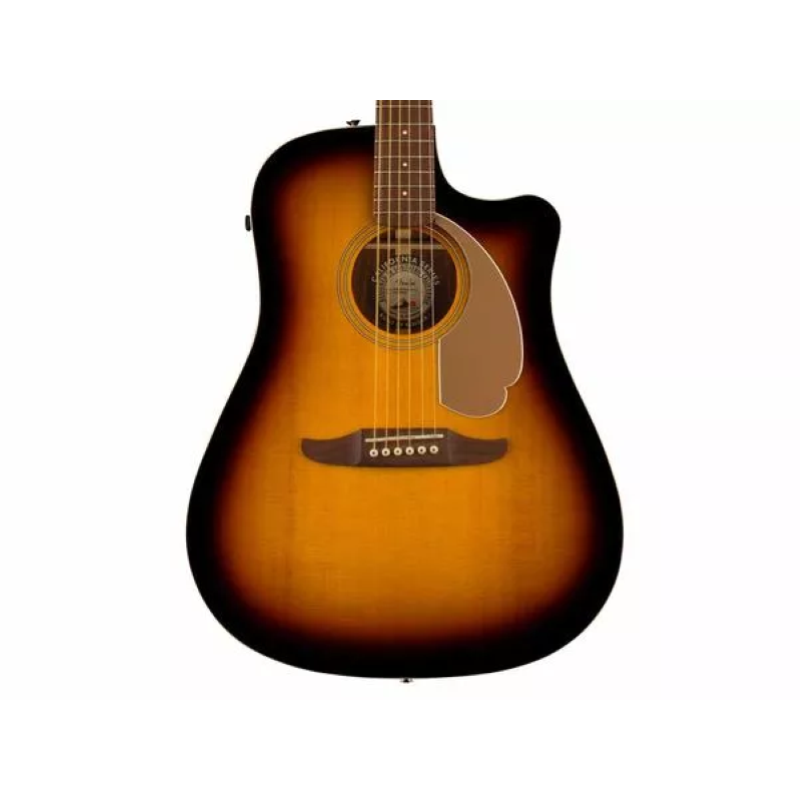 Fender Redondo Player, Walnut Fingerboard, Gold Pickguard, Sunburst