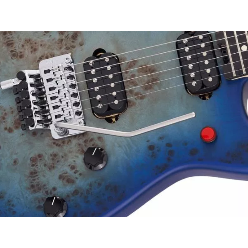 EVH 5150™ Series Deluxe Poplar Burl, Ebony Fingerboard, Aqua Burst 5108002558