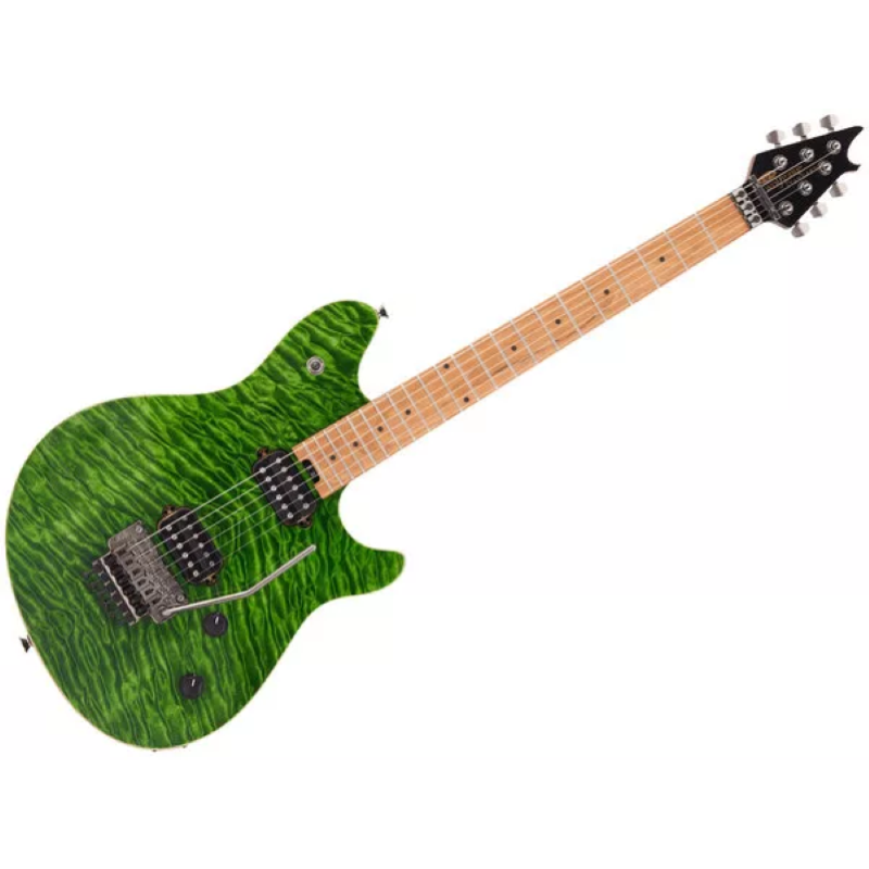 EVH Wolfgang® WG Standard QM, Baked Maple Fingerboard, Transparent Green