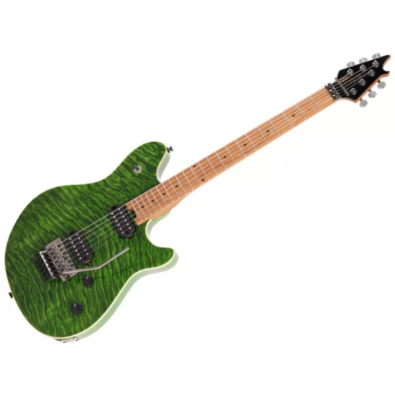 EVH Wolfgang® WG Standard QM, Baked Maple Fingerboard, Transparent Green