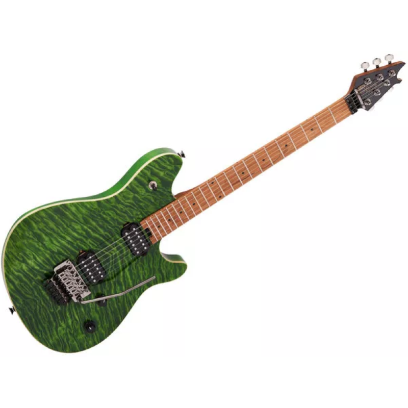 EVH Wolfgang® WG Standard QM, Baked Maple Fingerboard, Transparent Green