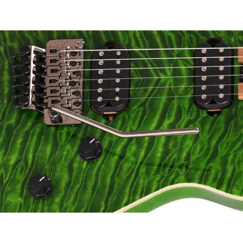EVH Wolfgang® WG Standard QM, Baked Maple Fingerboard, Transparent Green