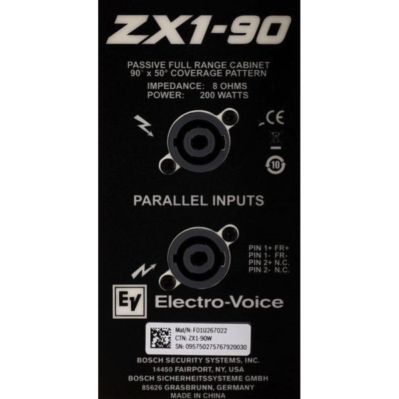 Electro Voice ZX1 90W Diffusore Passivo Full Range 8" 20W Bianco