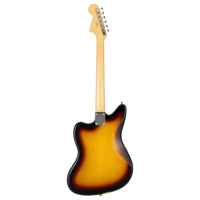 Fender Made in Japan Traditional 2025 Collection, 60s Jaguar®, Rosewood Fingerboard, Competition 3-Color Sunburst / Aged Natural