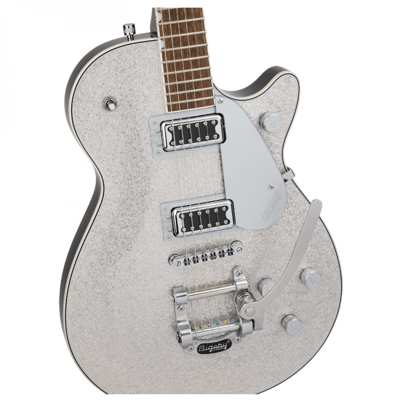 Gretsch G5230T Electromatic® Sparkle Jet™ FT Single-Cut with Bigsby®, Laurel Fingerboard, Silver Sparkle