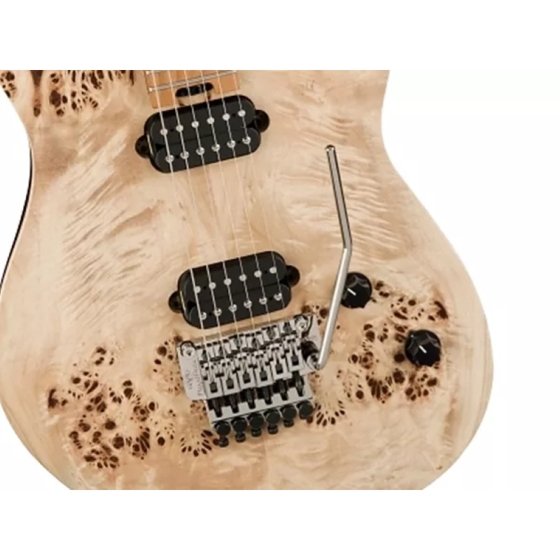 EVH Wolfgang® WG Standard Exotic Poplar Burl, Baked Maple Fingerboard, Natural