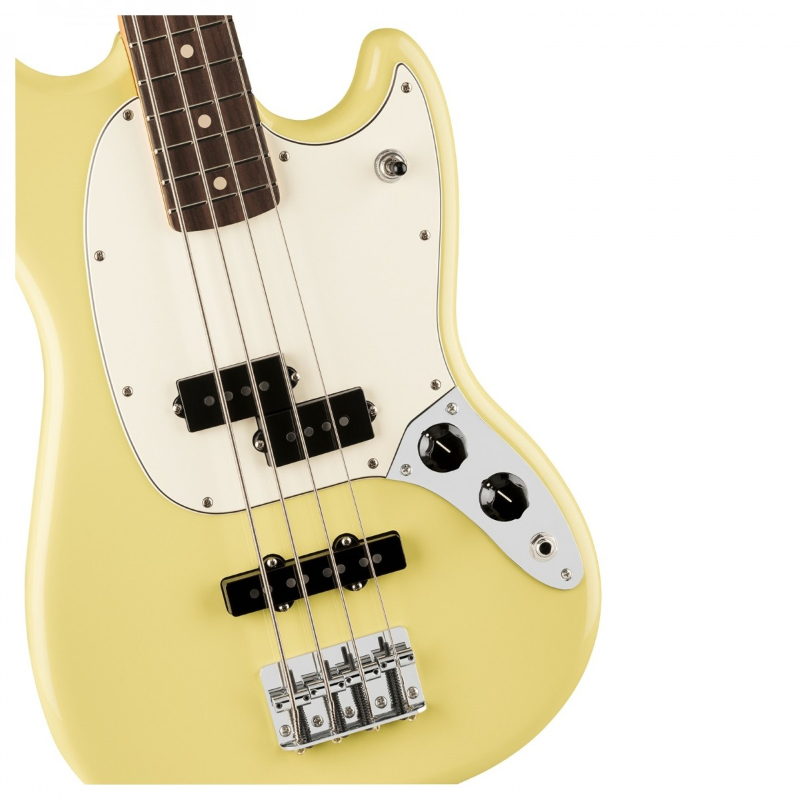 Fender Player II Mustang® Bass PJ, Rosewood Fingerboard, Hialeah Yellow 0140490561