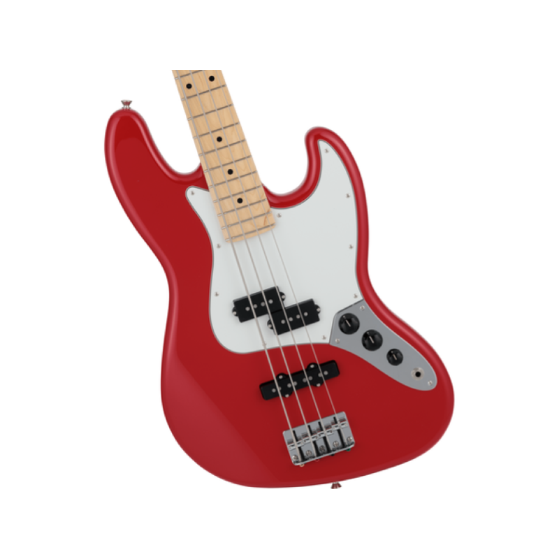 Fender 2024 Collection Made in Japan Hybrid II Jazz Bass® PJ, Maple Fingerboard, Modena Red 5662402316