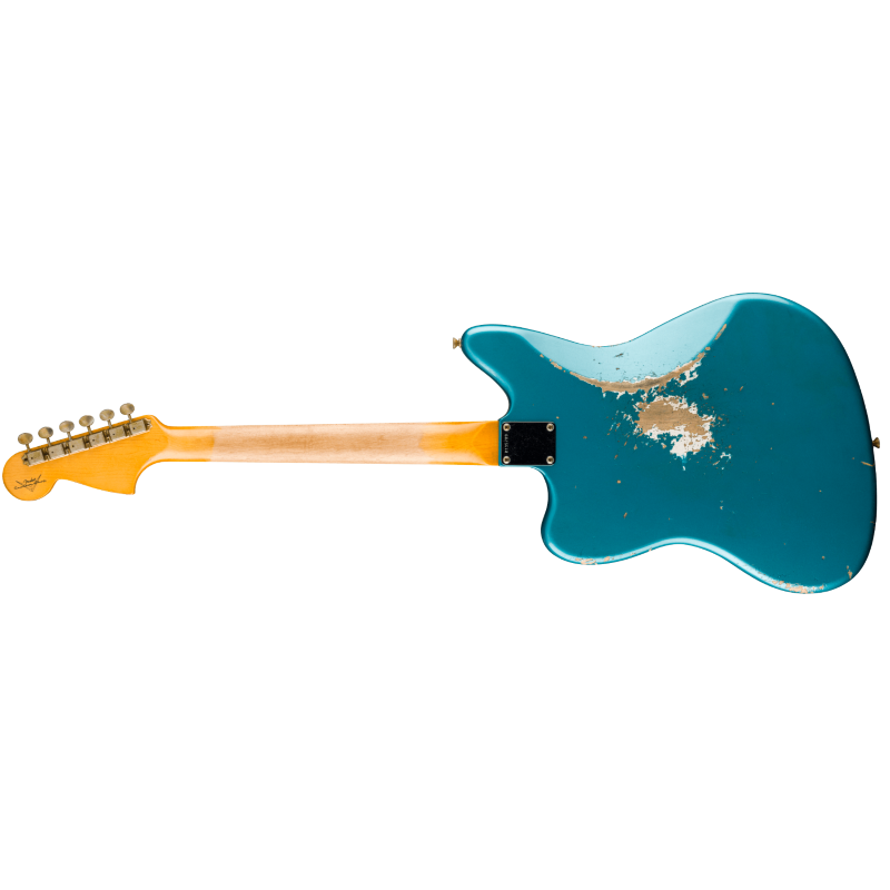 Fender Custom Shop 1965 Jaguar® Heavy Relic®, Rosewood Fingerboard, Faded Ocean Turquoise