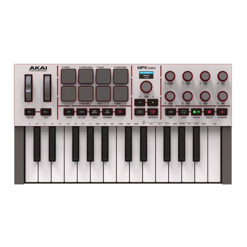 Akai MPK Mini MK4 Grey Controller MIDI USB 25 Tasti Mini Grigio
