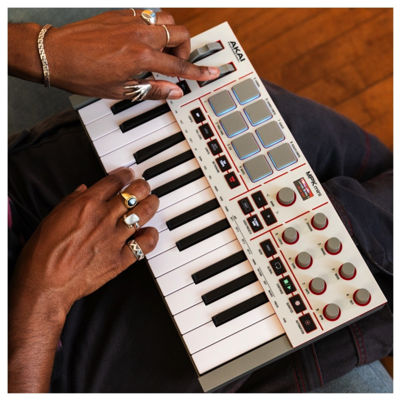 Akai MPK Mini MK4 Grey Controller MIDI USB 25 Tasti Mini Grigio