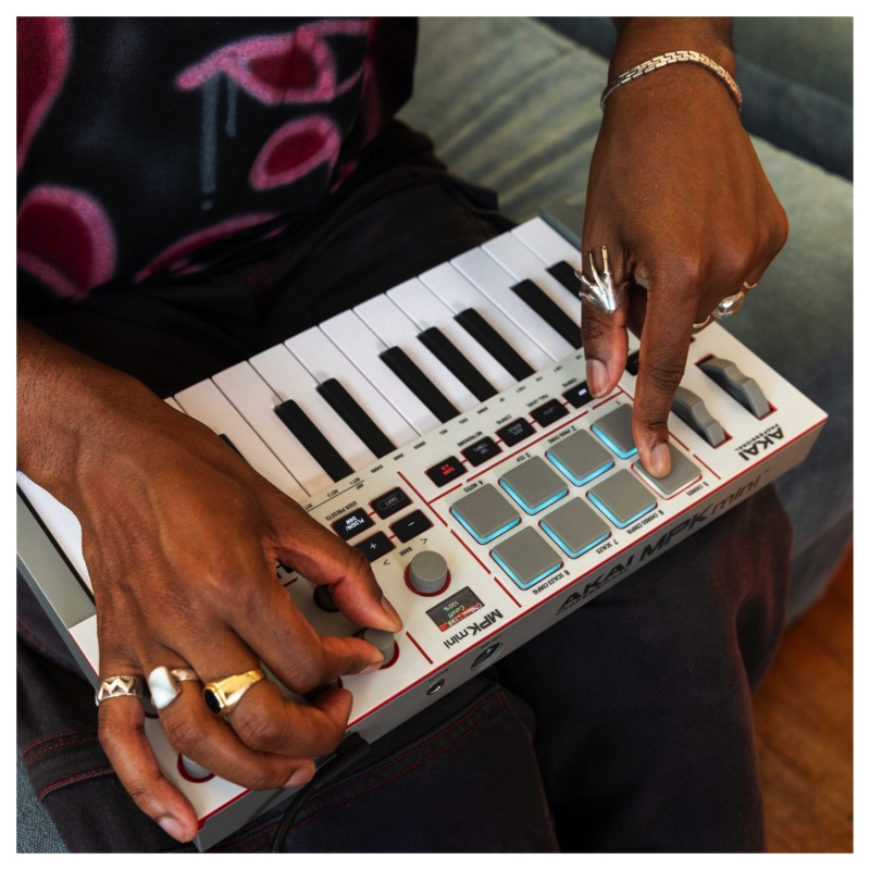 Akai MPK Mini MK4 Grey Controller MIDI USB 25 Tasti Mini Grigio