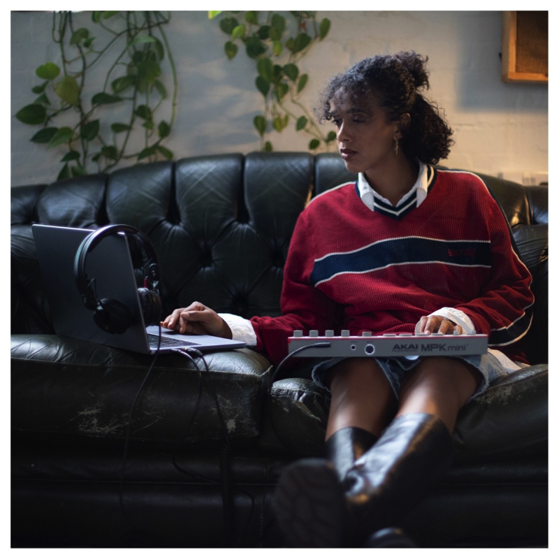 Akai MPK Mini MK4 Grey Controller MIDI USB 25 Tasti Mini Grigio