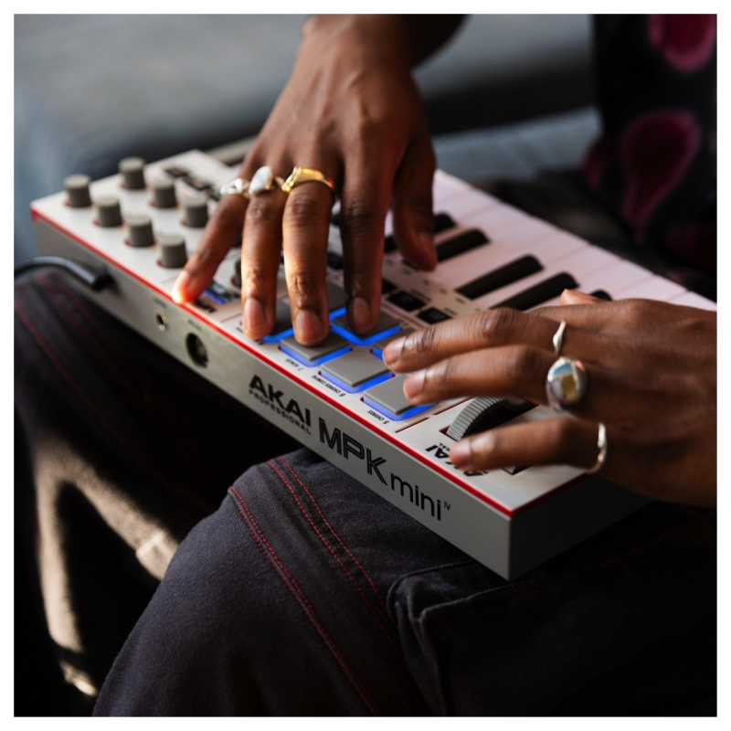 Akai MPK Mini MK4 Grey Controller MIDI USB 25 Tasti Mini Grigio