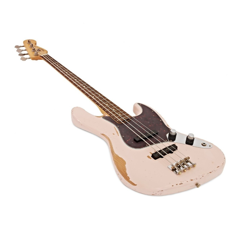Fender Flea Jazz Bass® Roadworn Shell Pink 0141020356
