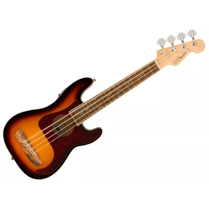 Fender Fullerton Precision Bass® Uke, Walnut Fingerboard, Tortoiseshell Pickguard, 3-Color Sunburst 0970583500