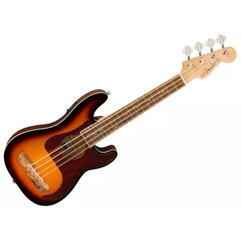 Fender Fullerton Precision Bass® Uke, Walnut Fingerboard, Tortoiseshell Pickguard, 3-Color Sunburst 0970583500