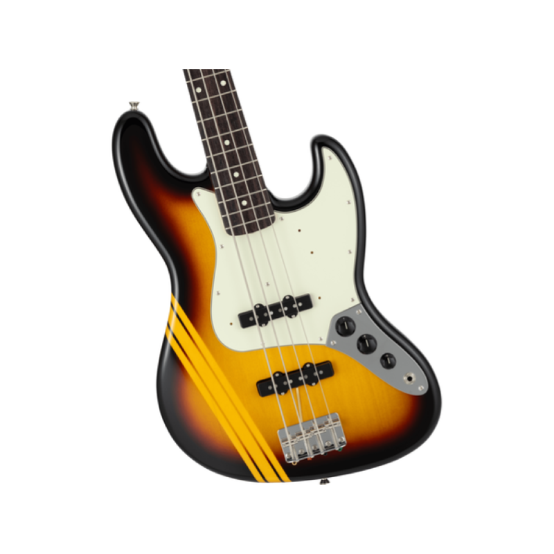 Fender Made in Japan Traditional 2025 Collection, 60s Jazz Bass®, Rosewood Fingerboard, Competition 3-Color Sunburst / Aged Natural