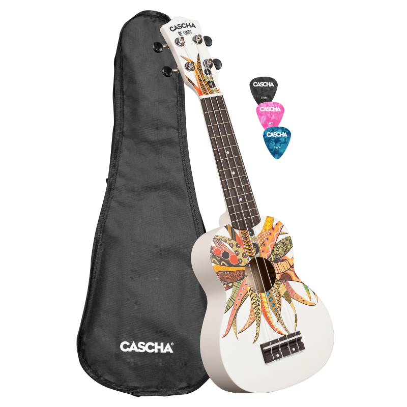 Cascha CULS-DC Soprano Ukulele Linden Dreamcatcher (incl. Bag, 3 Picks)