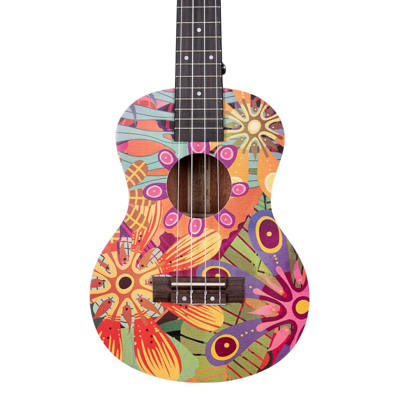 Cascha HH-2611 Tenor Ukulele Art Series Flowers