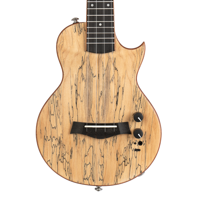 Cascha CUCE100 Electric Concert Ukulele Solidbody Maple