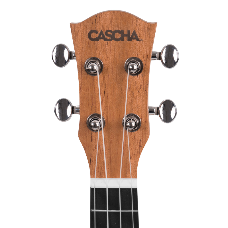 Cascha HH-2026E Soprano Ukulele Mahogany with pickup system (incl. Bag padded, 3 Picks)