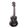 Cascha HH-2262L Soprano Ukulele Mahogany Black Lefthand (incl. Bag padded, 3 Picks)