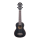 Cascha HH-2262L Soprano Ukulele Mahogany Black Lefthand (incl. Bag padded, 3 Picks)