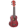 Cascha HH-2263 Soprano Ukulele Mahogany Red (incl. Bag padded, 3 Picks)