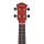 Cascha HH-2263 Soprano Ukulele Mahogany Red (incl. Bag padded, 3 Picks)