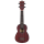 Cascha HH-2263L Soprano Ukulele Mahogany Red Lefthand (incl. Bag padded, 3 Picks)
