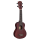 Cascha HH-2263L Soprano Ukulele Mahogany Red Lefthand (incl. Bag padded, 3 Picks)