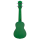 Cascha HH-2265L Soprano Ukulele Mahogany Green Lefthand (incl. Bag padded, 3 Picks)