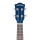 Cascha HH-2266 Soprano Ukulele Mahogany Blue (incl. Bag padded, 3 Picks)