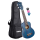 Cascha HH 2266L Soprano Ukulele Mahogany Blue Lefthand (incl. Bag padded, 3 Picks)