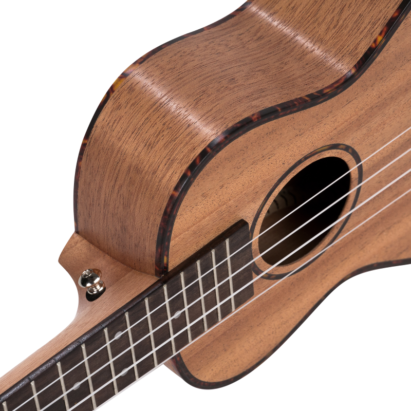 Cascha HH-2036 Concert Ukulele Mahogany Set (incl. 4 languages Method (DE/EN/FR/ES), Bag padded, 3 Picks, Tuner)